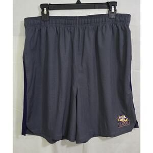 Rivalry Threads LSU Tigers Men's Athletic Shorts XL Gray Purple Drawstring Logo
